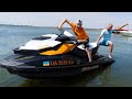 Тест-драйв ГИДРОЦИКЛА на море. Вот это он ВАЛИТ!!!Test drive a jet ski at sea.