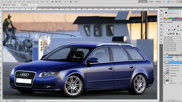 Virtual car tuning in Photoshop Part 3 - Changing the color of the car