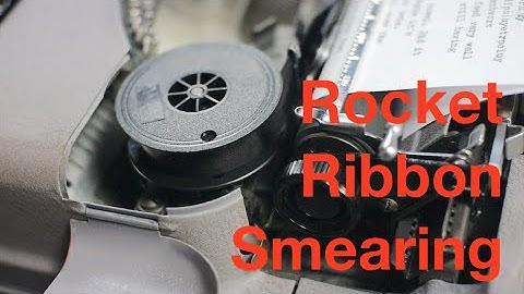 Typewriter Video Series - Episode 242: Rocket Ribbon Smearing