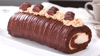 Brazo de Gitano de Kinder y Chocolate  Cake Roll