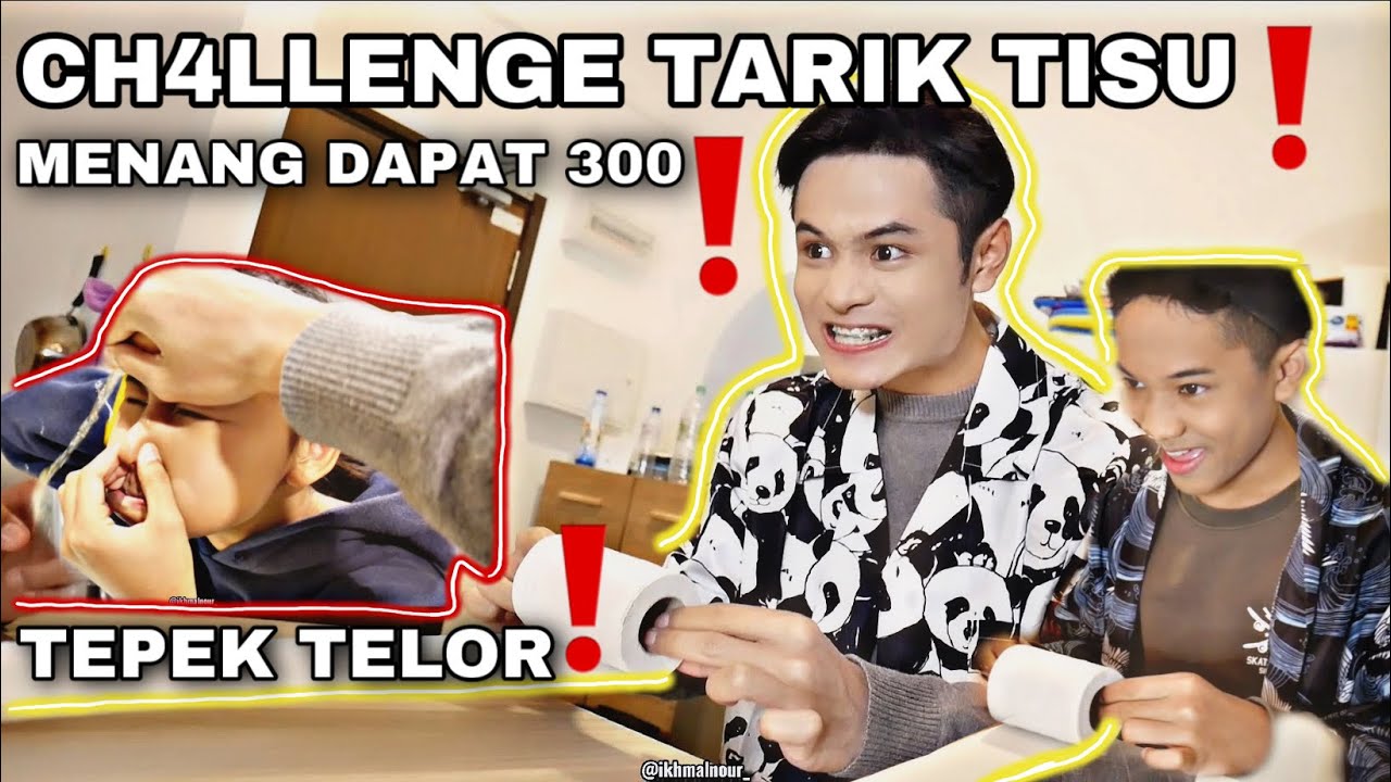 TARIK TISU MENANG 300‼️| KENE DEND4 TEPEK TELOR KAT MUKA🥲❗️| SUMP4H LAWAK ❗️