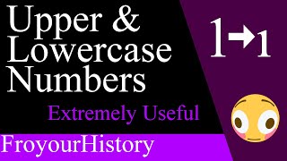 Upper and Lowercase Numbers