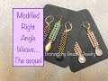 Linear Earrings - Continuing Modified Right Angle Weave