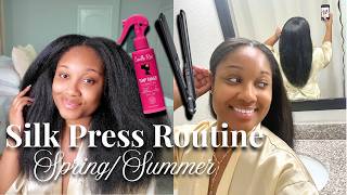 How I Get a Long-Lasting Silk Press in Spring & Summer | Camille Rose Temp Tamer Spray
