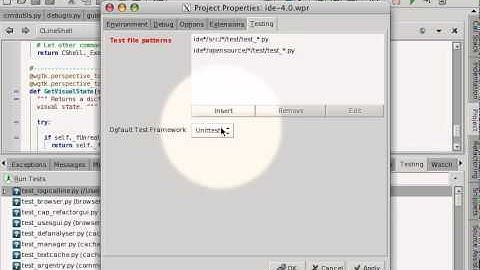 Running Unit Tests in Wing IDE