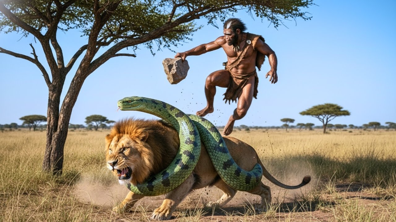 When a Caveman Saved a Lion: 2 Million Years Ago | Ancient History Documentary