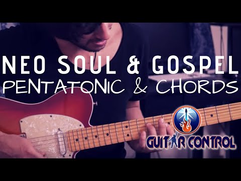 How To Mix Pentatonic Scales With Chords To Sound More Neo Soul & Gospel - Easy Rhythm Guitar Lesson