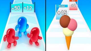 Ice Cream Rush vs Join Blob Clash 3D - Max Levels Unlocked Speedrun Gameplay screenshot 2