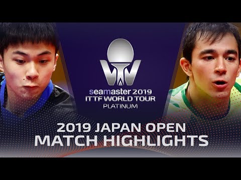 Hugo Calderano vs Lin Yun-Ju | 2019 ITTF Japan Open Highlights (1/4)