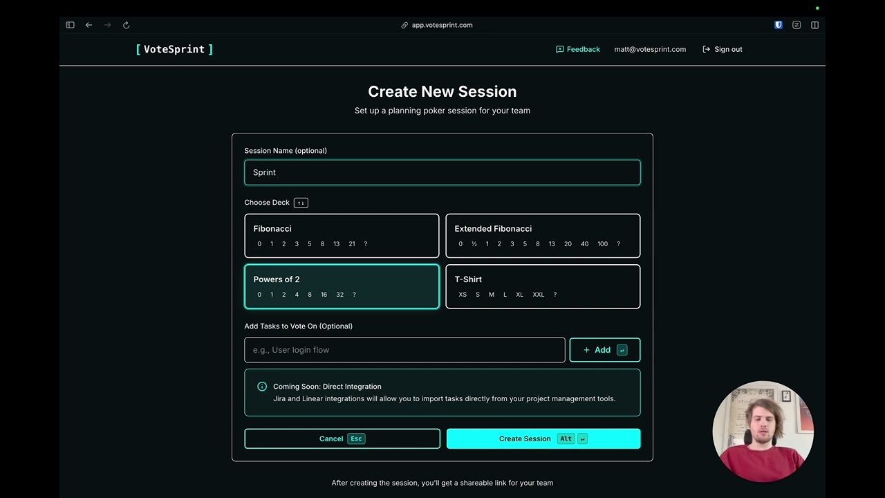 VoteSprint - Planning Poker with Lifetime Deal | Beta Launch