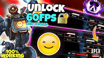how to unlock 60fps in any device Apex legends mobile || 100% working || Joblez