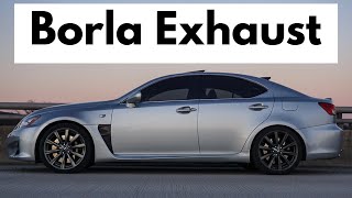 Lexus IS F Exhaust Sounds  Borla Catback