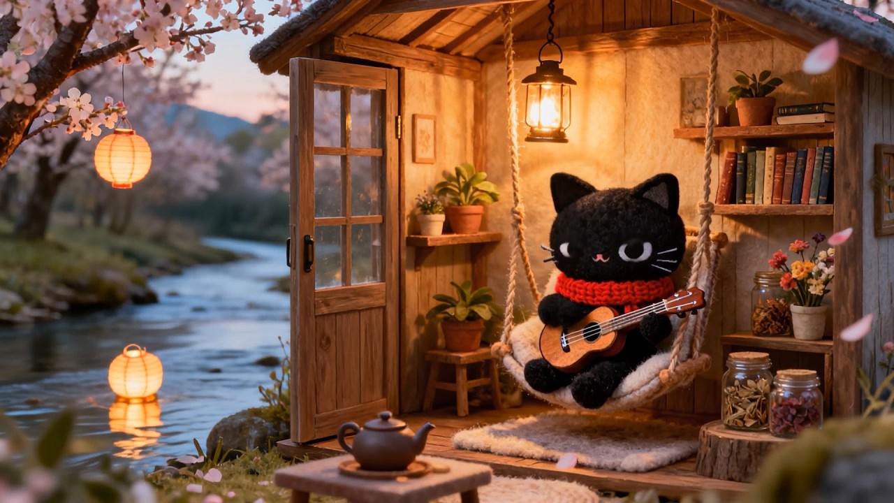 Watch Riverside Sunset Hut with Black Cat 🌸🎸 Cozy Lofi Beats | Study • Relax • Unwind on YouTube Watch Riverside Sunset Hut with Black Cat 🌸🎸 Cozy Lofi Beats | Study • Relax • Unwind on YouTube