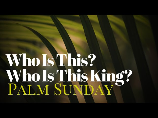 Palm Sunday | Who Is This? Who is this King? class=