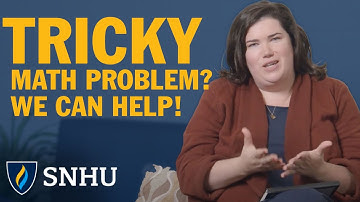 Tricky Math or Statistics Problem? Contact SNHU Academic Support 24/7