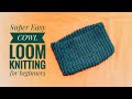 How to loom knit a cowl (super easy for beginners) DIY TUTORIAL