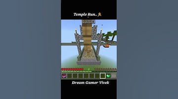 I Played Temple Run in Minecraft... and it was INSANE! 🔥🏃