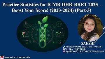 📊 ICMR JRF Biostatistics PYQ | Most Important Questions for ICMR 2025 | Research Careers Hub #icmr