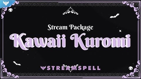StreamSpell | Kawaii: Kuromi Stream Package │ Twitch Overlays for OBS Studio, Streamlabs