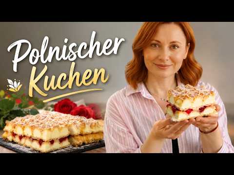 Mein Lieblingskuchen aus Polen! 💕 Luftiger Brandteig mit Vanillecreme und Erdbeeren