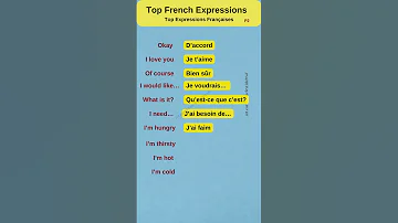 Learn Commonly Used French Expressions French Vocabulary Frenchforbeginners French 