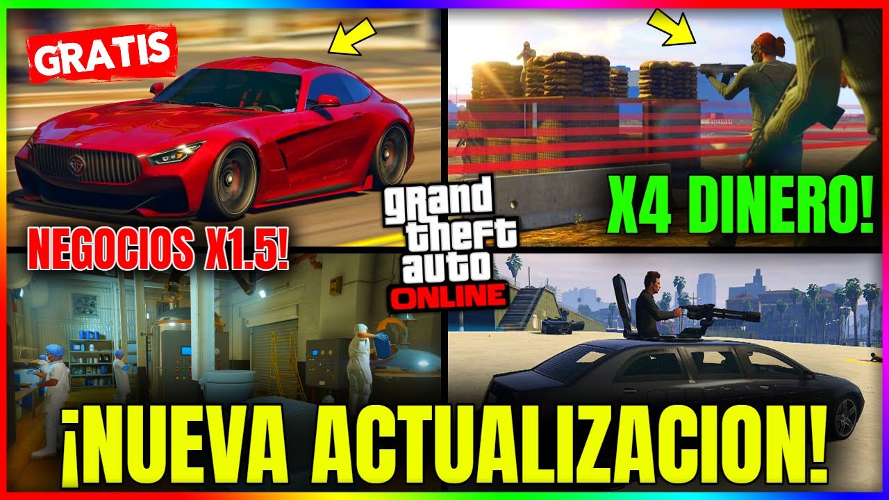 NUEVA ACTUALIZACION en GTA5 ONLINE! CUADRUPLE DINERO! COCHE GRATIS, MOTEROS Y MÁS! Cjp_Mystic