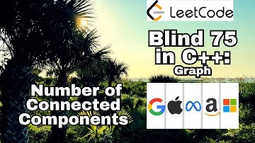 Leetcode Blind 75 C++: Number of Connected Components in an Undirected Graph