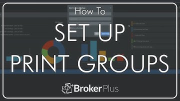 Setting Up Print Groups