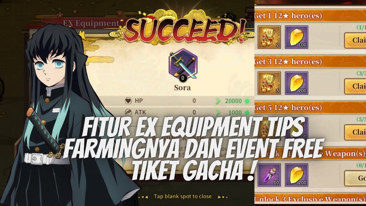 FITUR EX EQUIPMENT PASIF TAMBAHAN TIPS FARMINGNYA DAN EVENT FREE TIKET Fitur ex equipment pasif tambahan tips farmingnya dan event free tiket