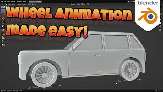 Automatic Wheel Rotation in Blender 4.5 | Easy Vehicle Rigging with Wheel-O-Matic Add-on