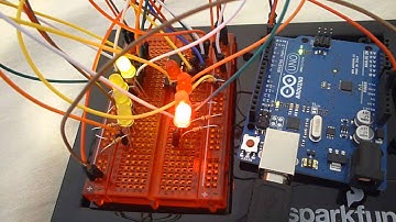Arduino: Shift Register + LEDs in Marquee and Pong Pattern