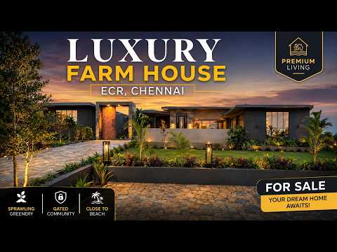 ID 2744 - Luxury Resort For Sale in ECR || Home Stay || Swimming Pool || Bar || 4BHK ||