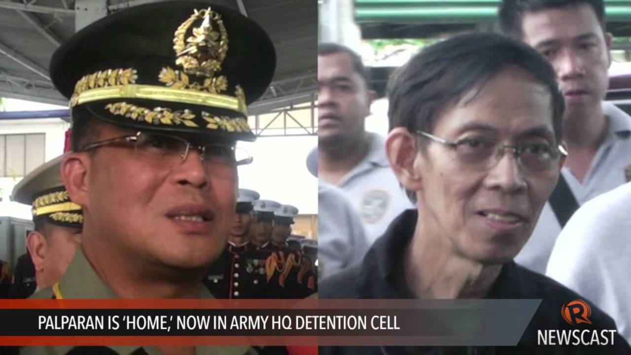 Palparan is ‘home,’ now in Army HQ detention cell