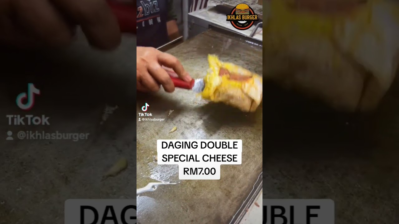 DAGING DOUBLE SPECIAL CHEESE BY IKHLAS BURGER 