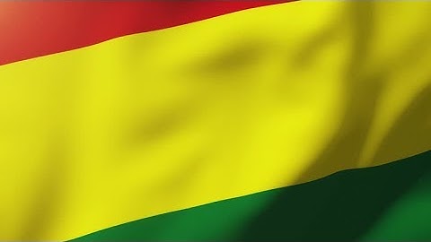 4K Bolivia flag waving in the wind. Looping sun rises style. Animation loop Stock video