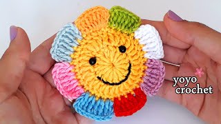 كروشية ميداليه مفاتيح رائعة !!  أصنعيها بنفسك !! من بقايا الخيوط  - crochet super easy #يويو_كروشية