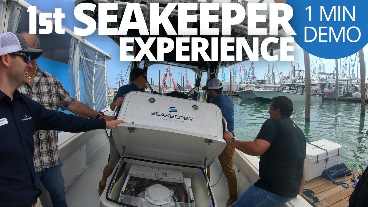 First Seakeeper Experience 1 Minute Boat Demo YouTube