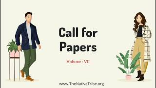 Call for papers for volume VII