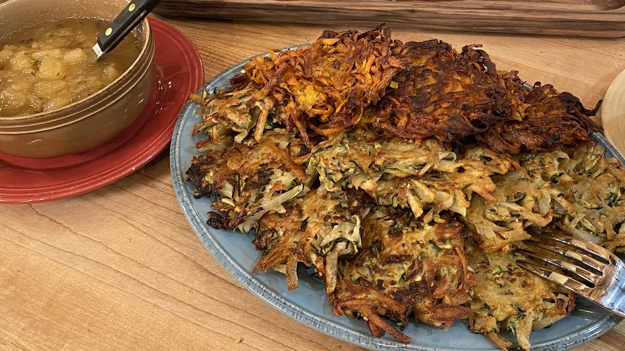 How To Make Zucchini-Potato Latkes + Butternut Squash Latkes | Rachael Ray | Rachael Ray Show