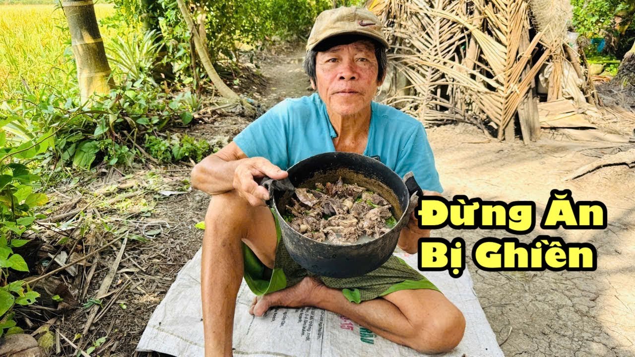 Bất ngờ U60 đi kiếm ếch gặp ngay vịt ngậm củ tỏi  đem về làm món vịt hầm tay bắp cải có 1 không 2