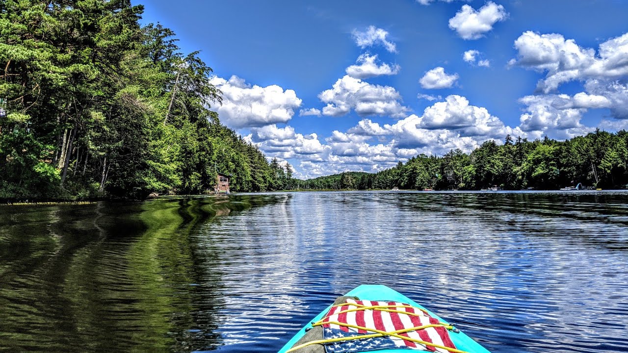 Little Long Lake Kayaking ADIRONDACK Mountains of New York, GoPro