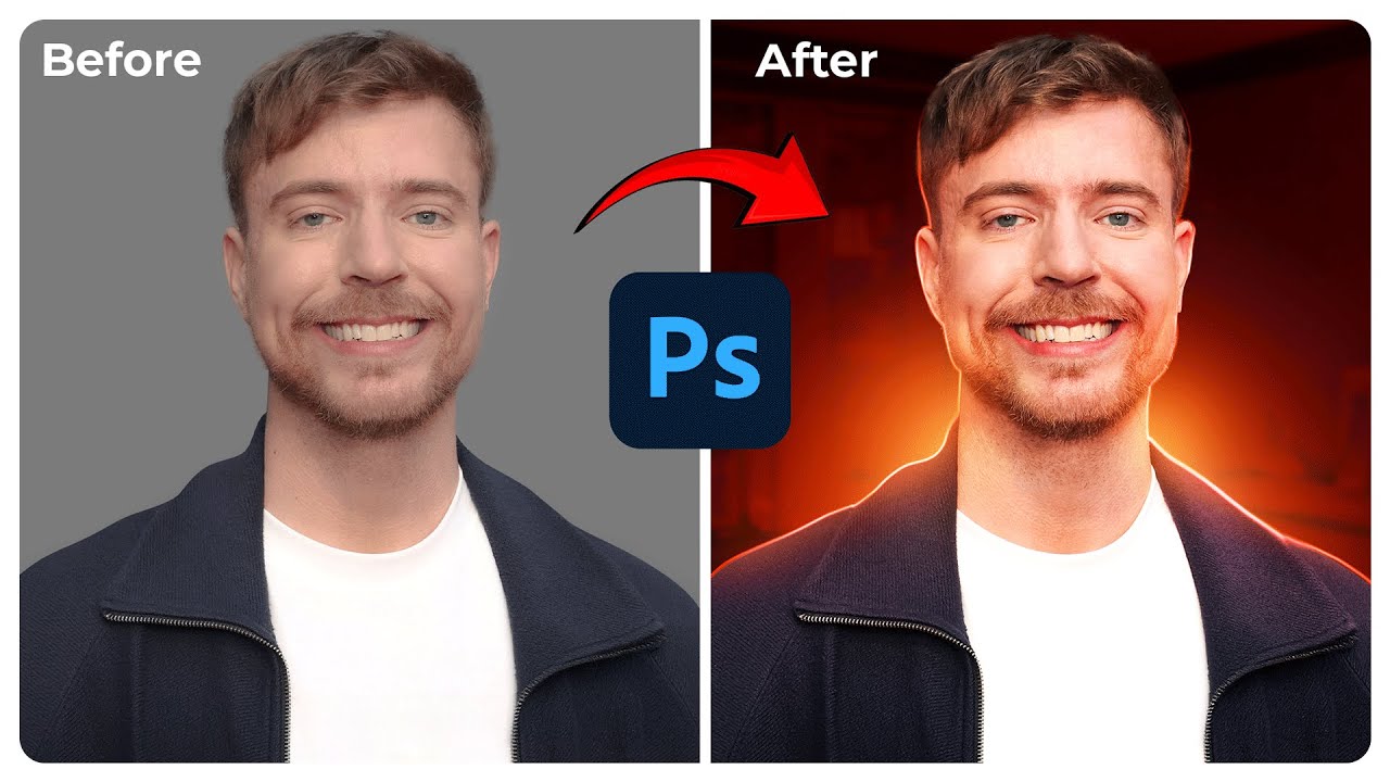 How to Make Glowing Thumbnails in Photoshop (Beginner Friendly!)