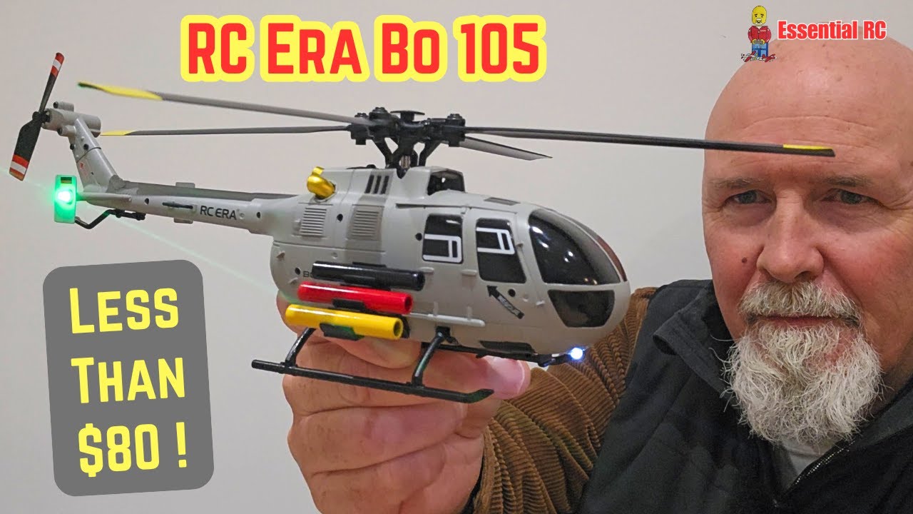 Latest RCEra Micro Brushless Heli for less than $80 ! C186S BO-105