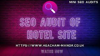 Live SEO audit of a hotel website (lots of cool SEO tips & tricks) screenshot 4