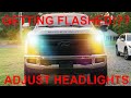 GETTING FLASHED HOW TO ADJUST HEADLIGHTS 2017 2018 2019 2020 F250 F350 F450 