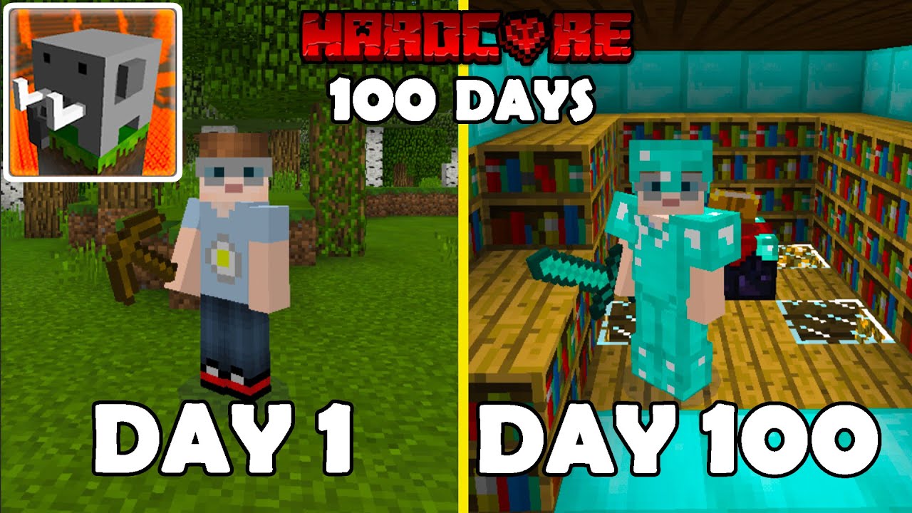 I Survived 100 Days in Craftsman: Building Craft (Old Craftsman Version)