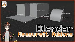 Blender Tips | Penggunaan Addons MeasureIt pada blender