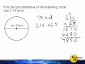 Circumference Of A Circle Using 3.14 For Pi Circumference Of A Circle Using 3.14 For Pi