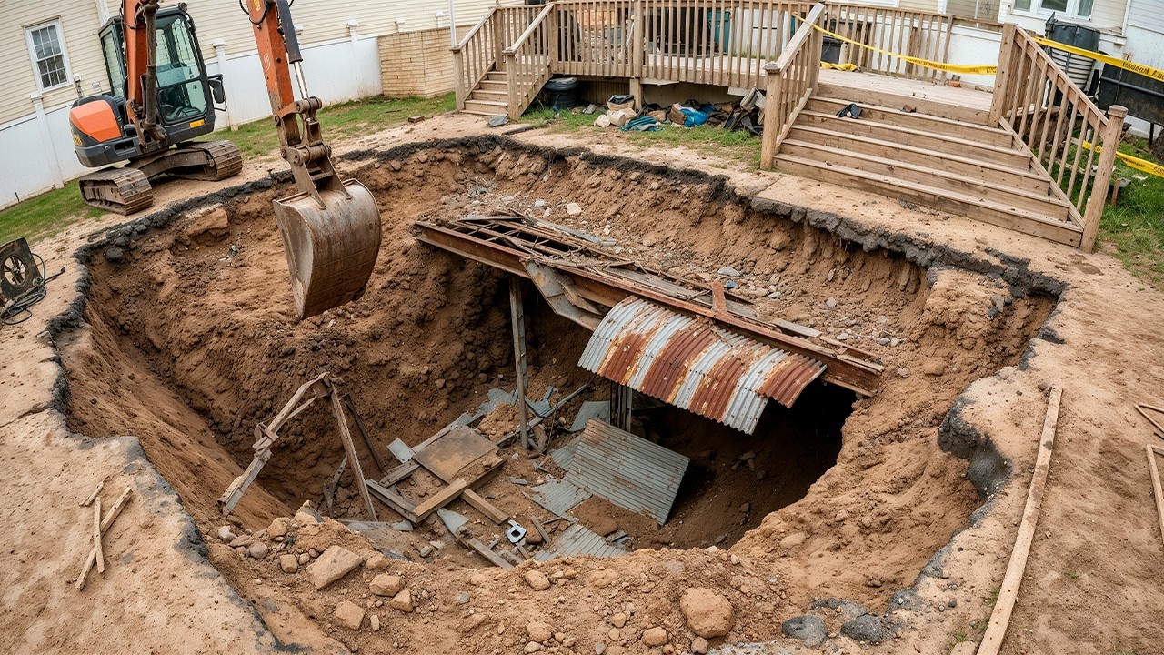 Workers Removed a Tree in the Backyard, but What They Found Underground Shocked the Homeowner