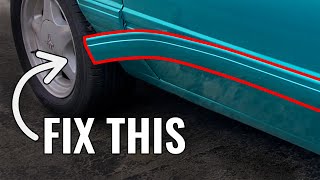 How to Fix PEELING Automotive Trim Body Moldings - QUICK AND EASY